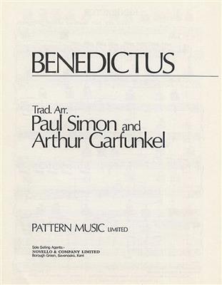 Benedictus: Klavier Solo
