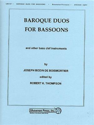 Joseph Bodin de Boismortier: Baroque Duos For Bassoons: Fagott Duett
