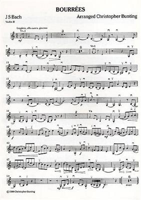 Johann Sebastian Bach: Bourrees: (Arr. Christopher Bunting): Streichorchester