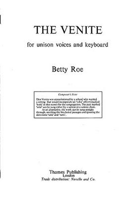 Betty Roe: The Venite: Gemischter Chor mit Klavier/Orgel