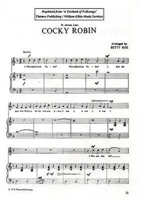 Betty Roe: Cocky Robin: Klavier, Gesang, Gitarre (Songbooks)