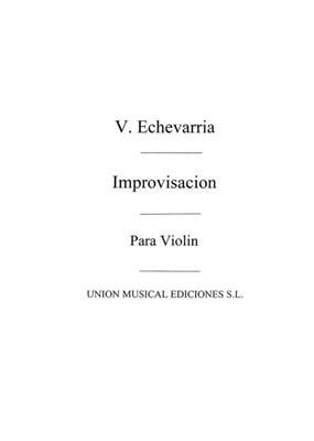 Improvisacion For Violin: Violine Solo