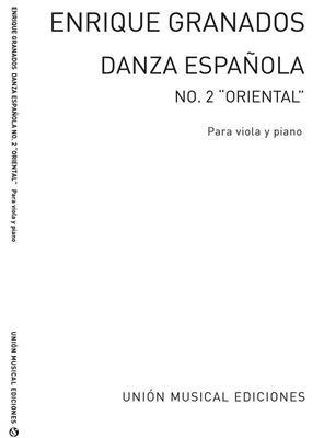 Enrique Granados: Danza Espanola No.2 - Oriental (Viola/Piano): (Arr. J. Amaz): Viola mit Begleitung
