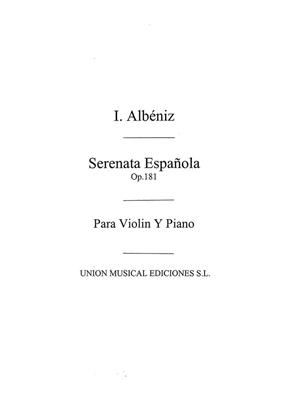 Isaac Albéniz: Serenata Espanola Op.181: Violine mit Begleitung