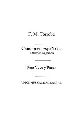 Canciones Espanolas Volume 2 for Voice and Piano: Gesang mit Klavier