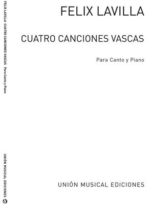 Cuatro Canciones Vascas for Voice and Piano: Gesang mit Klavier