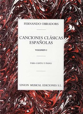 Canciones Clasicas Espanolas Volume 1: Gesang mit Klavier