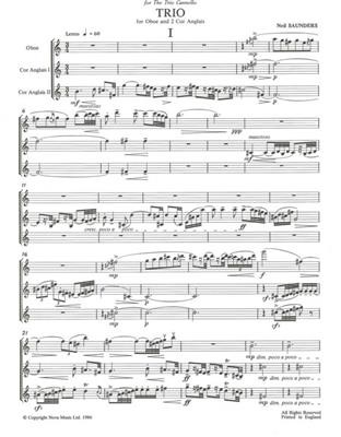 Saunders: Trio: Oboe Ensemble