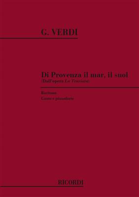 Giuseppe Verdi: La Traviata: Di Provenza Il Mar Il Suol: Gesang mit Klavier