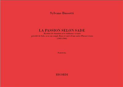 Sylvano Bussotti: La Passion Selon Sade: Kammerensemble