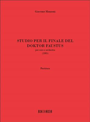 Studio per il finale del Doktor Faustus