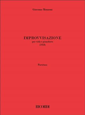 Giacomo Manzoni: Improvvisazione: Viola mit Begleitung