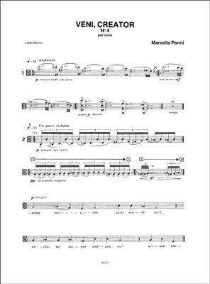 Marcello Panni: Veni, Creator n. 4: Viola Solo