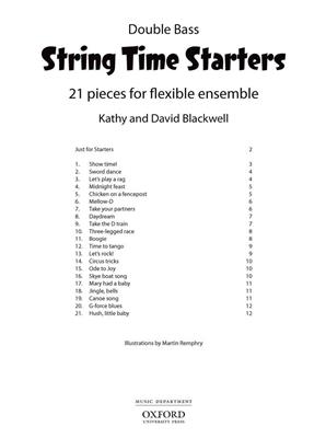Kathy Blackwell: String Time Starters Double Bass: (Arr. David Blackwell): Kontrabass Solo