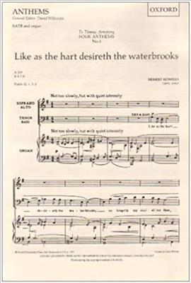Herbert Howells: Like as the hart desireth the waterbrooks: Gemischter Chor mit Begleitung