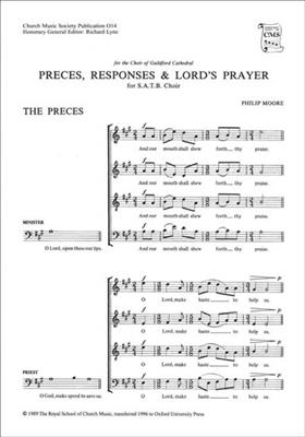 Philip Moore: Preces and Responses with the Lord's Prayer: Gemischter Chor mit Begleitung