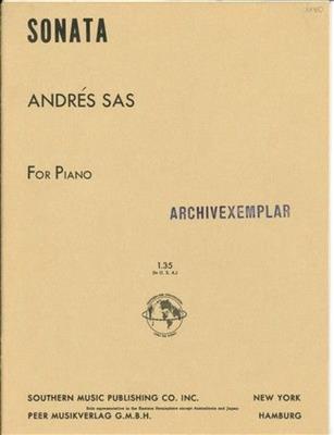 Andres Sas: Sonata For Piano: Klavier Solo