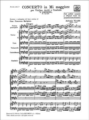 Antonio Vivaldi: Concerto In Mi 'L'Amoroso' RV 271: Violine Solo