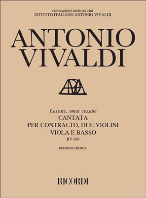 Antonio Vivaldi: Cessate, Omai Cessate Rv 684: Opern Klavierauszug
