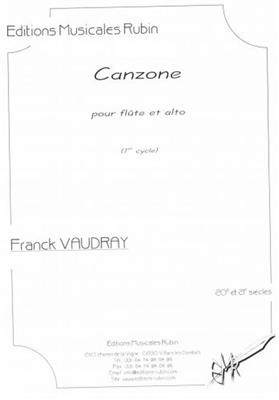 Franck Vaudray: Canzone pour flûte et alto: Gemischtes Duett