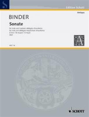 Christlieb Siegmund Binder: Sonata D Major: Viola mit Begleitung