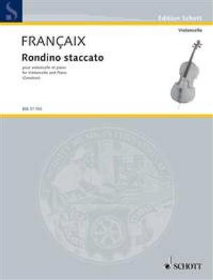 Jean Françaix: Rondino staccato: (Arr. Maurice Gendron): Cello mit Begleitung