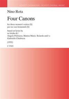 Nino Rota: Four Canons: Frauenchor mit Begleitung