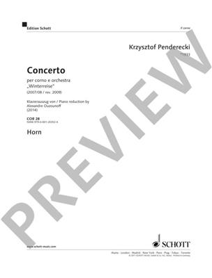 Krzysztof Penderecki: Concerto: Orchester mit Solo