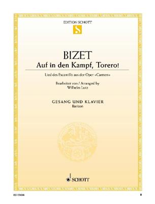 Georges Bizet: AUF IN DEN KAMPF TORERO: Orchester mit Gesang