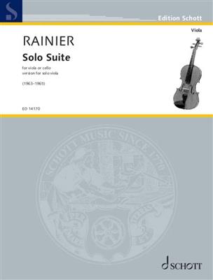 Priaulx Rainier: Solo Suite: Viola Solo