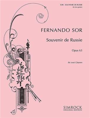 Fernando Sor: Souvenir De Russe Op.63: Gitarre Duett