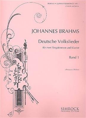 Johannes Brahms: Deutsche Volkslieder 1: Gesang mit Klavier