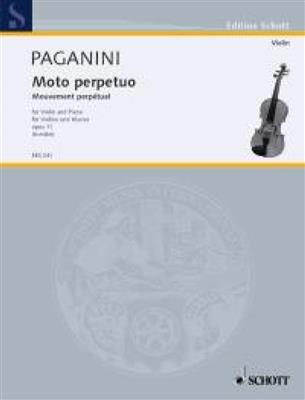 Niccolò Paganini: Moto Perpetuo Op. 11: Violine mit Begleitung