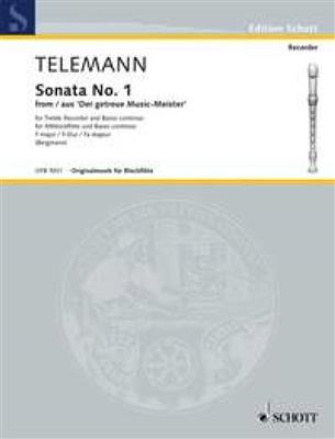 Georg Philipp Telemann: Sonate 1 F: Altblockflöte mit Begleitung