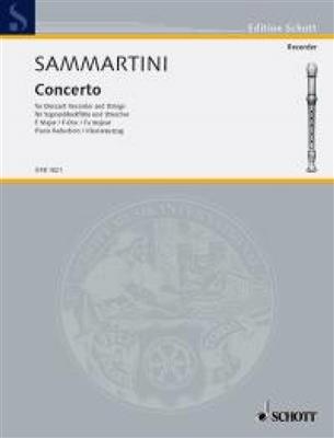 Giuseppe Sammartini: Concert F: Sopranblockflöte mit Begleitung