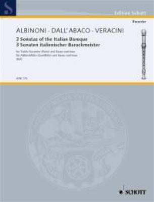 Sonaten(3) Italienischer Barock: Altblockflöte mit Begleitung
