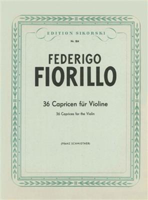 Federigo Fiorillo: 36 Capricen: Violine Solo
