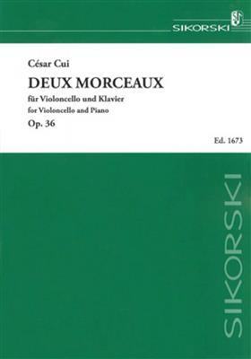 César Cui: 2 Morceaux: Cello mit Begleitung
