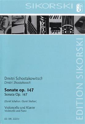 Dimitri Shostakovich: Sonate: (Arr. Daniil Schafran): Cello mit Begleitung