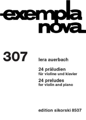 Lera Auerbach: 24 Präludien: Violine mit Begleitung