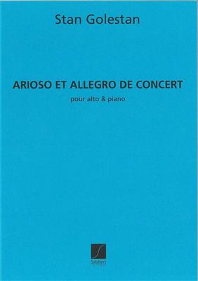 Stan Golestan: Arioso et Allegro de concert: Viola mit Begleitung