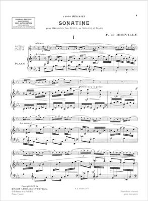Pierre-Onfroy de Bréville: Sonatine: Violine mit Begleitung