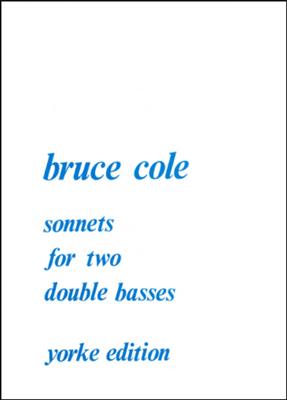 B Cole: Sonnets For Two Double Basses: Kontrabass Duett