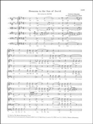 Hosanna To The Son Of David: Gemischter Chor mit Begleitung
