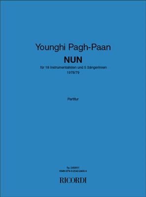 Younghi Pagh-Paan: Nun: Kammerensemble