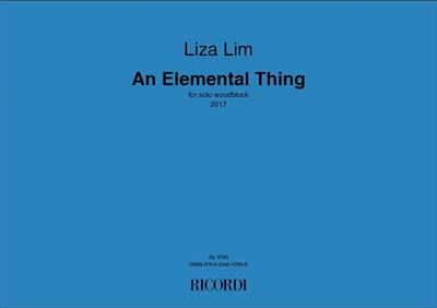 Liza Lim: An Elemental Thing: Sonstige Percussion