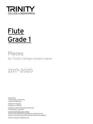 Flute Exam 2017-2020 - Grade 1