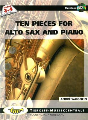 André Waignein: Ten Pieces For Altsax And Piano: Klavier Solo