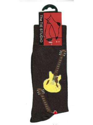Red & Yellow Guitar Socks - (Size 6-11)