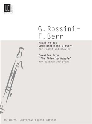 Gioachino Rossini: Kavatine aus Die diebische Elster: (Arr. Frederic Berr): Fagott mit Begleitung
